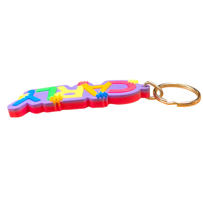 Colourful Name Keychain Carly (Purple)