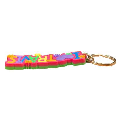 Colourful Name Keychain I 💗 Travis (Pink)
