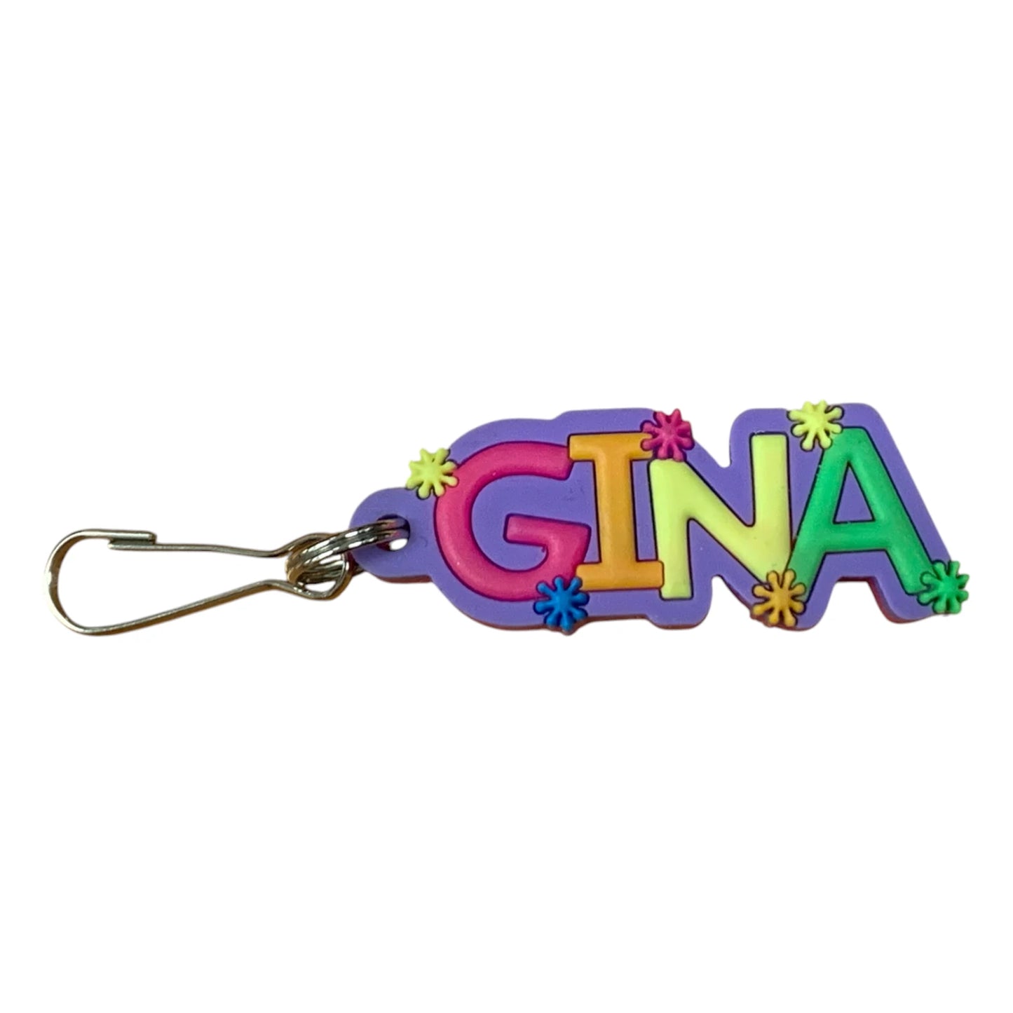 Colourful Name Keychain Gina (Purple)