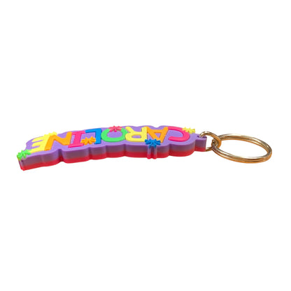 Colourful Name Keychain Caroline
