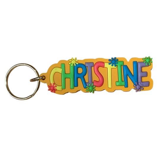 Colourful Name Keychain Christine