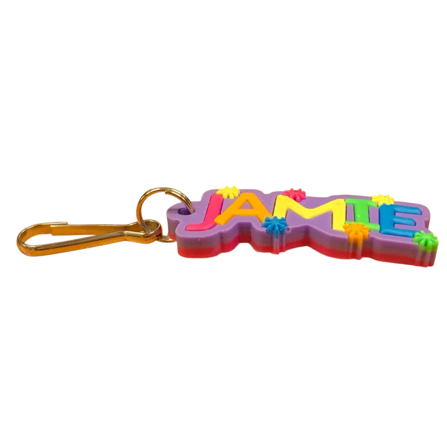 Colourful Name Keychain Jamie (Purple)