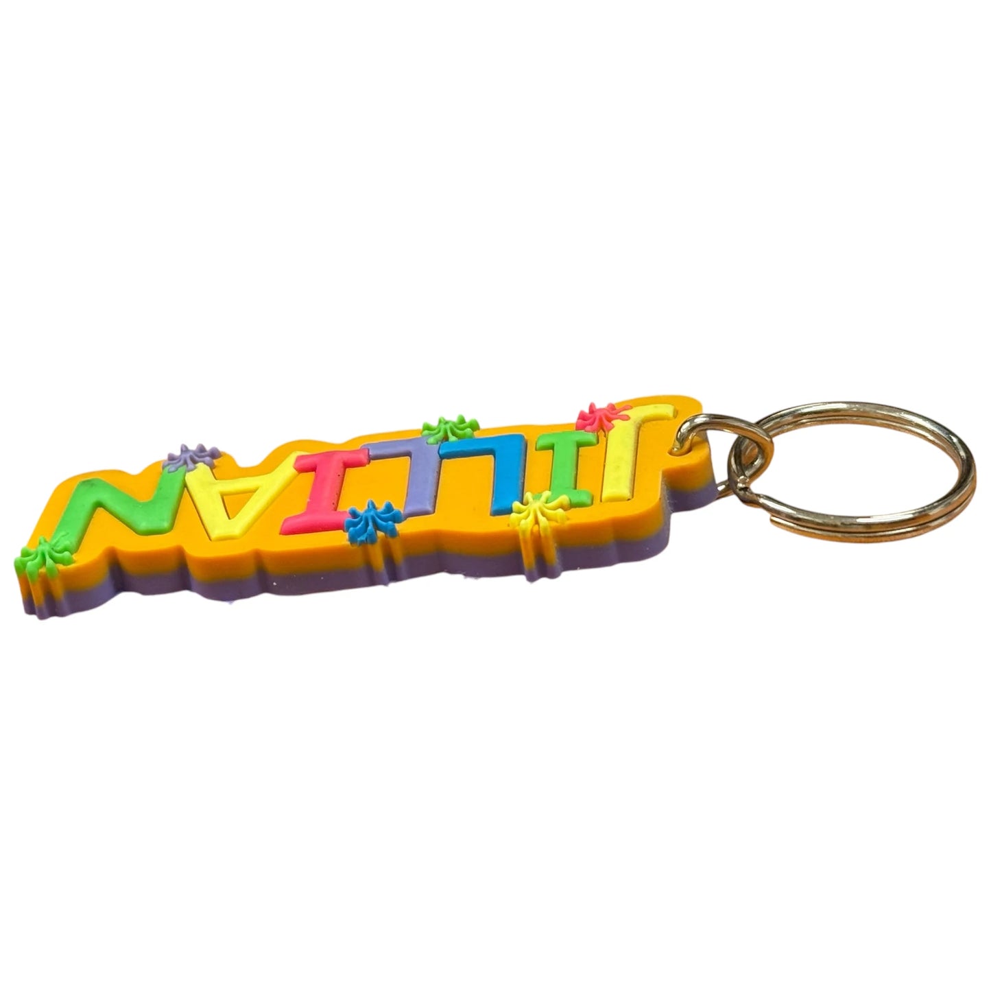 Colourful Name Keychain Jillian (Orange)