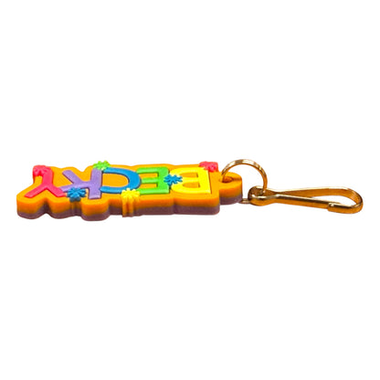 Colourful Name Keychain Becky (Orange)