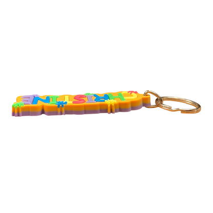 Colourful Name Keychain Christine