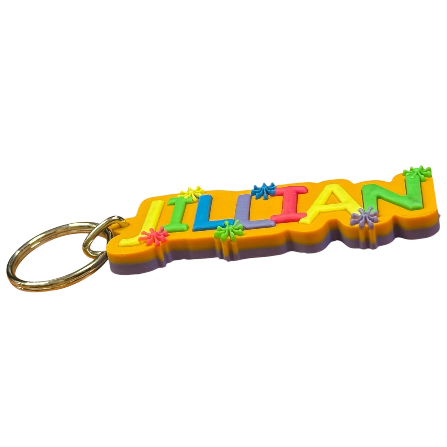 Colourful Name Keychain Jillian (Orange)