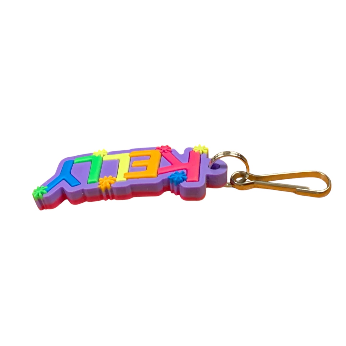 Colourful Name Keychain Kelly (Purple)