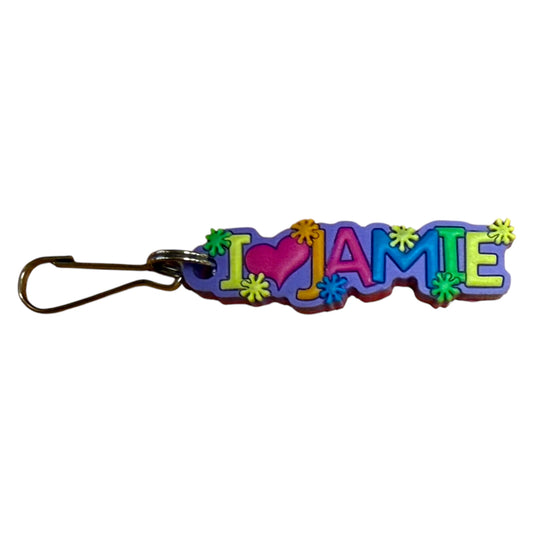 Colourful Name Keychain I 💗 Jamie