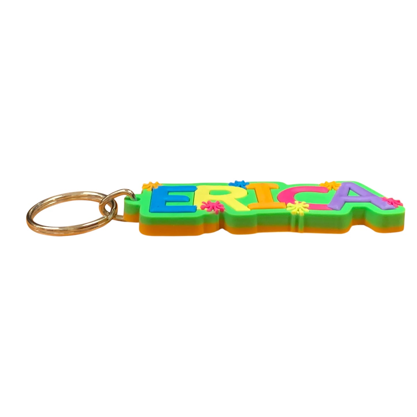 Colourful Name Keychain Erica (Green)