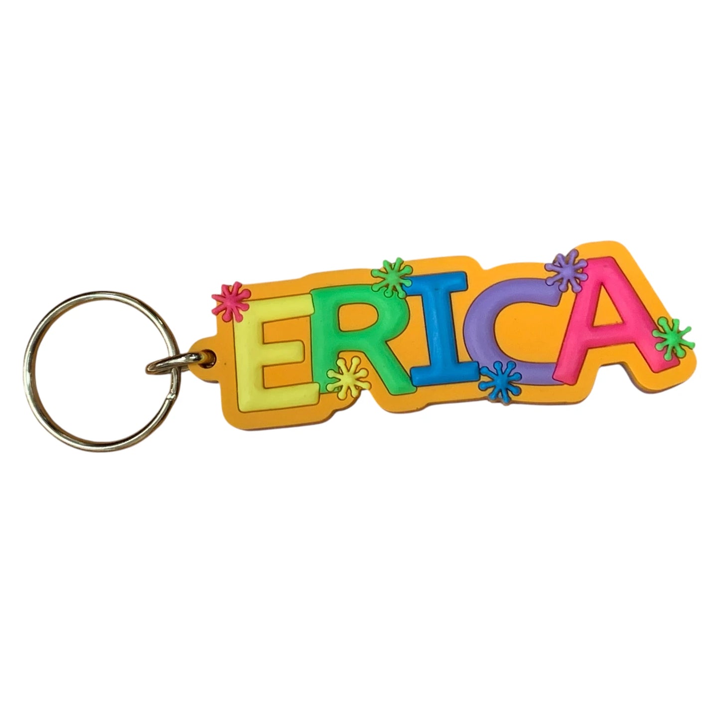 Colourful Name Keychain Erica (Orange)