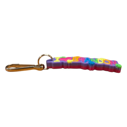 Colourful Name Keychain I 💗 Brandon