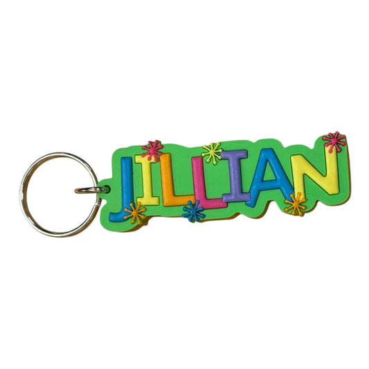 Colourful Name Keychain Jillian (Green)
