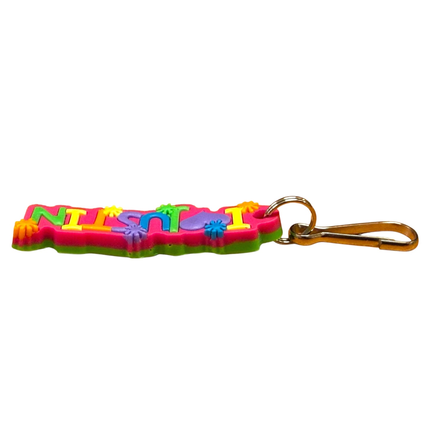 Colourful Name Keychain I 💗 Justin