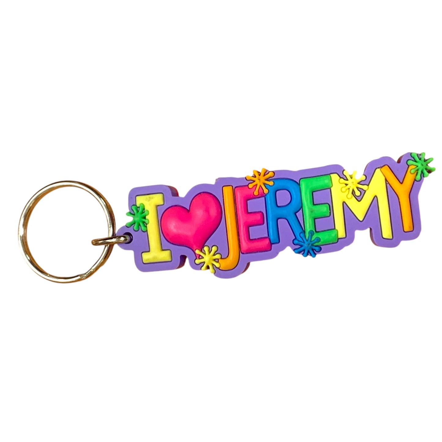 Colourful Name Keychain I 💗 Jeremy
