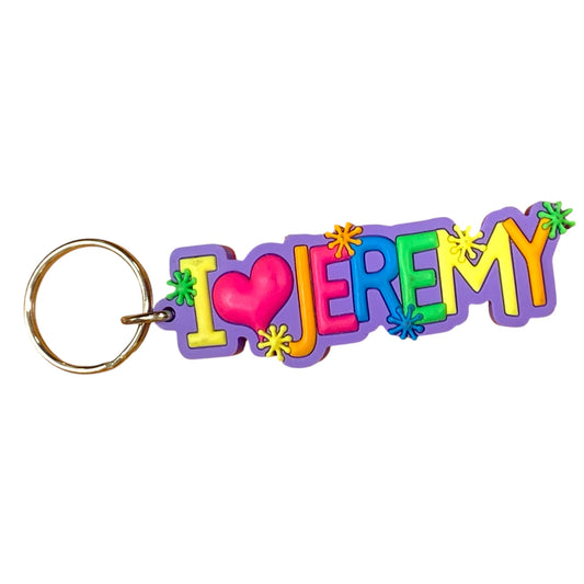 Colourful Name Keychain I 💗 Jeremy