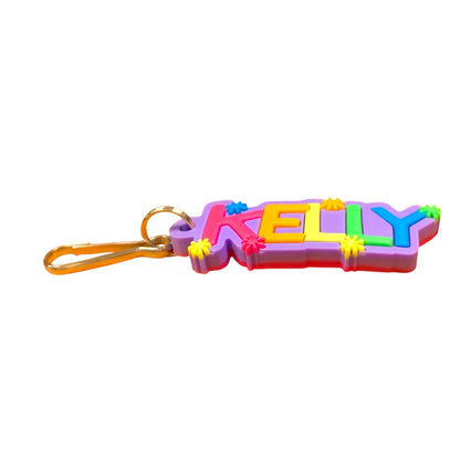 Colourful Name Keychain Kelly (Purple)