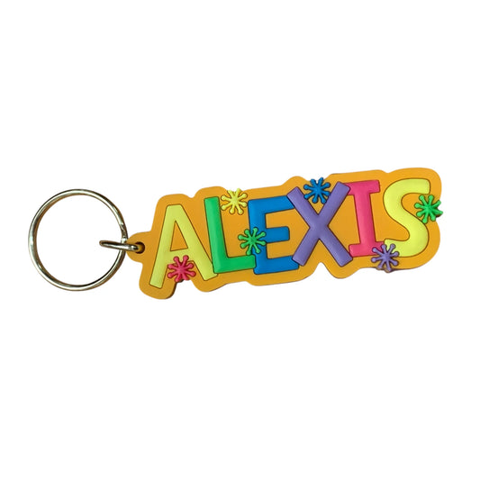 Colourful Name Keychain Alexis
