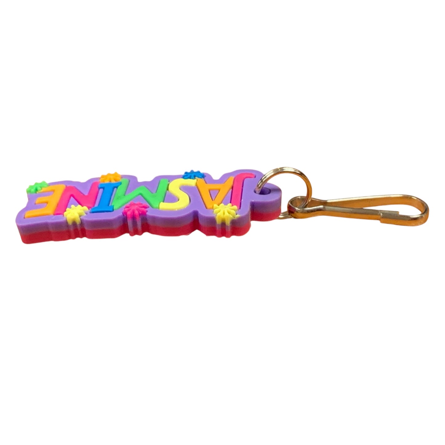 Colourful Name Keychain Jasmine (Purple)