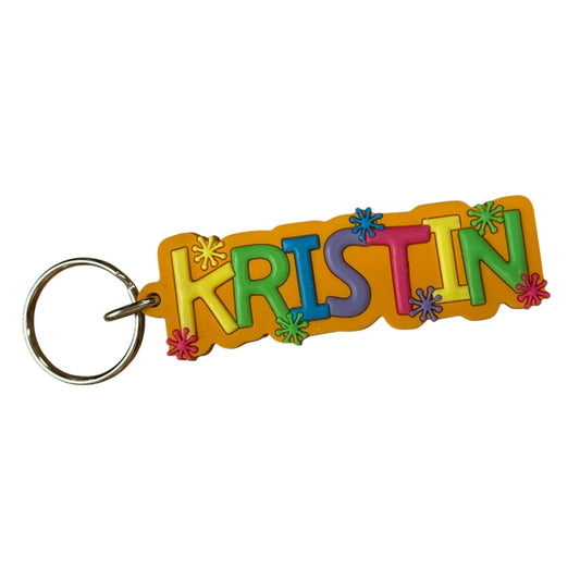 Colourful Name Keychain Kristin (Orange)