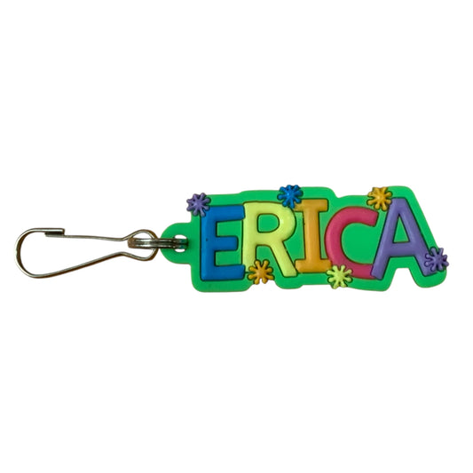 Colourful Name Keychain Erica (Green)