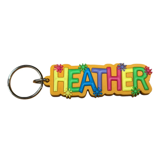 Colourful Name Keychain Heather