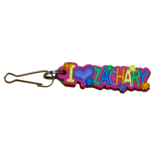 Colourful Name Keychain I 💗 Zachary