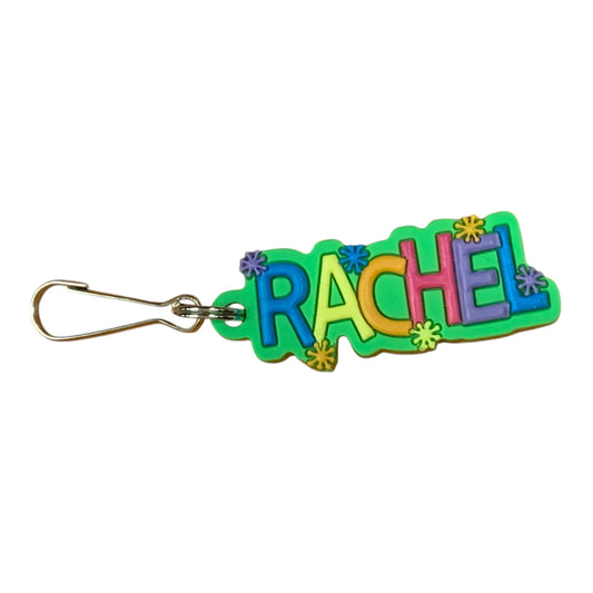 Colourful Name Keychain Rachel (Green)