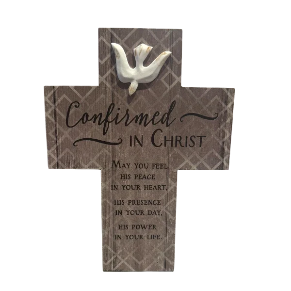 Confirmed In Christ Wood Cross