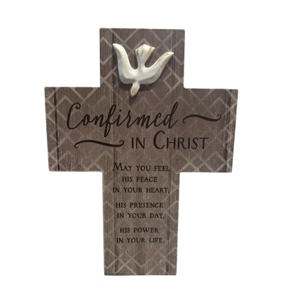 Confirmed In Christ Wood Cross