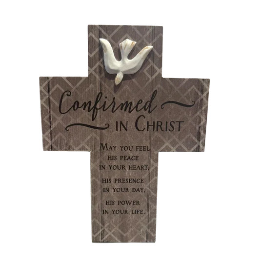 Confirmed In Christ Wood Cross