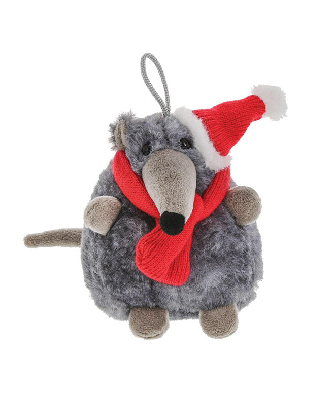 Kalidou Grey Mouse with Red Hat & Scarf