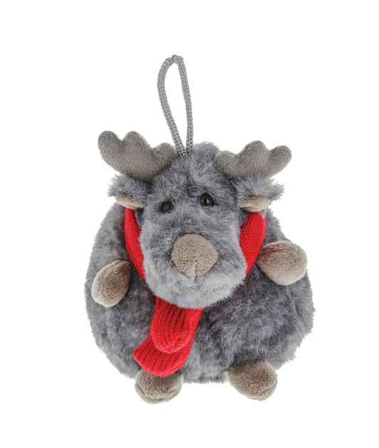 Kalidou Grey Moose with Red Hat & Scarf