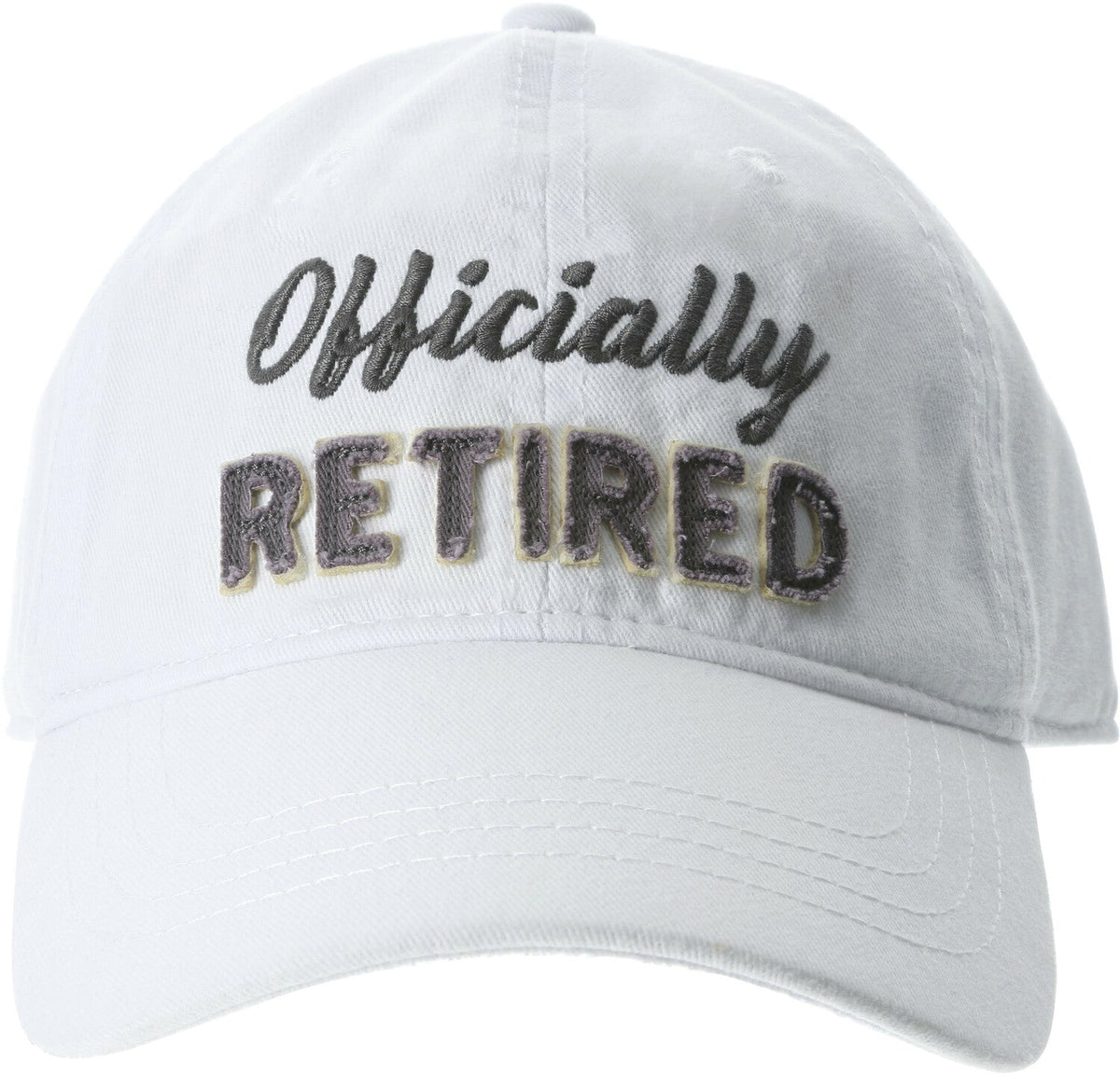 Officially Retired Baseball Hat White