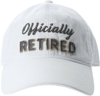 Officially Retired Baseball Hat White