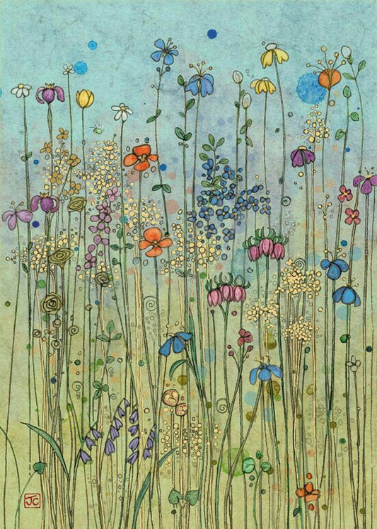 Bug Art Meadow Card