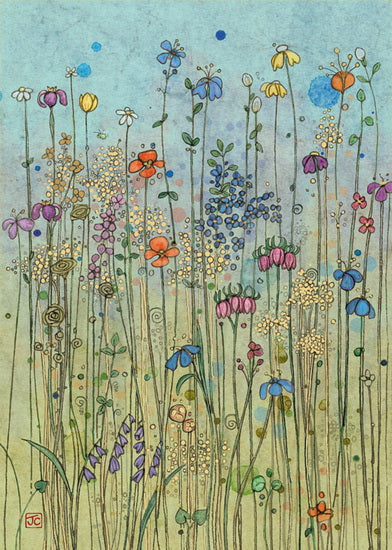 Bug Art Meadow Card