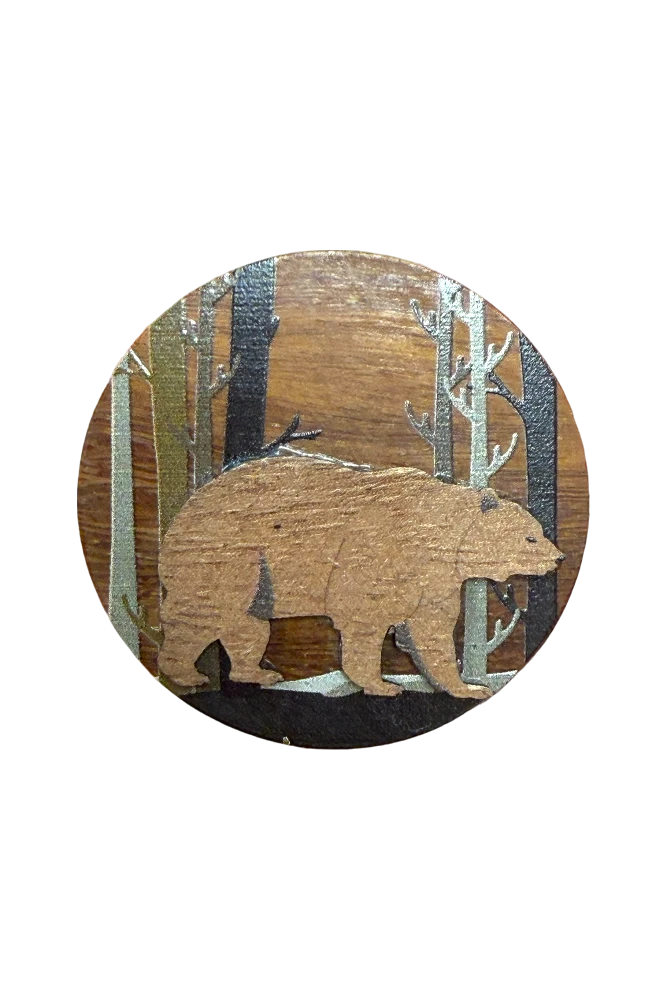 Round Bear Magnet