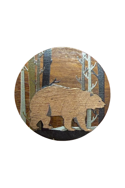Round Bear Magnet