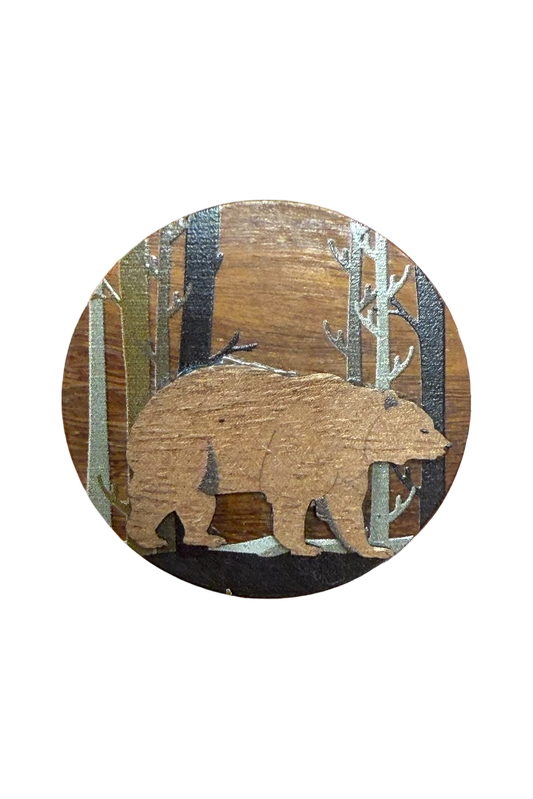 Round Bear Magnet