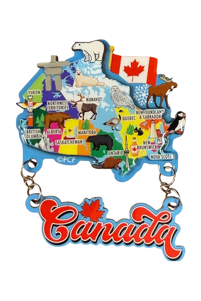 Canada 3D Map Magnet