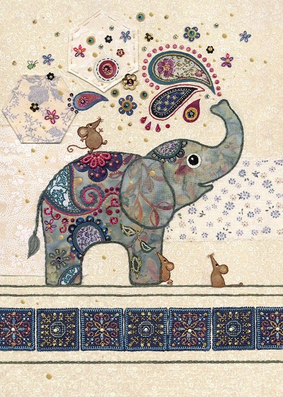 Bug Art Elephant Splash Card