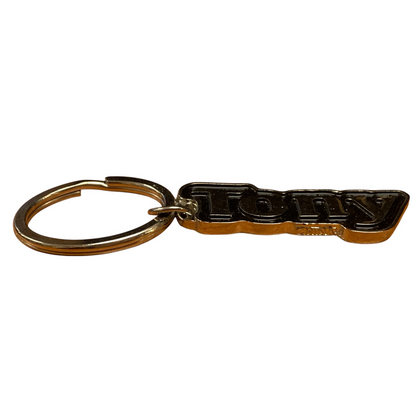 Metal Name Keychain Tony (Black)