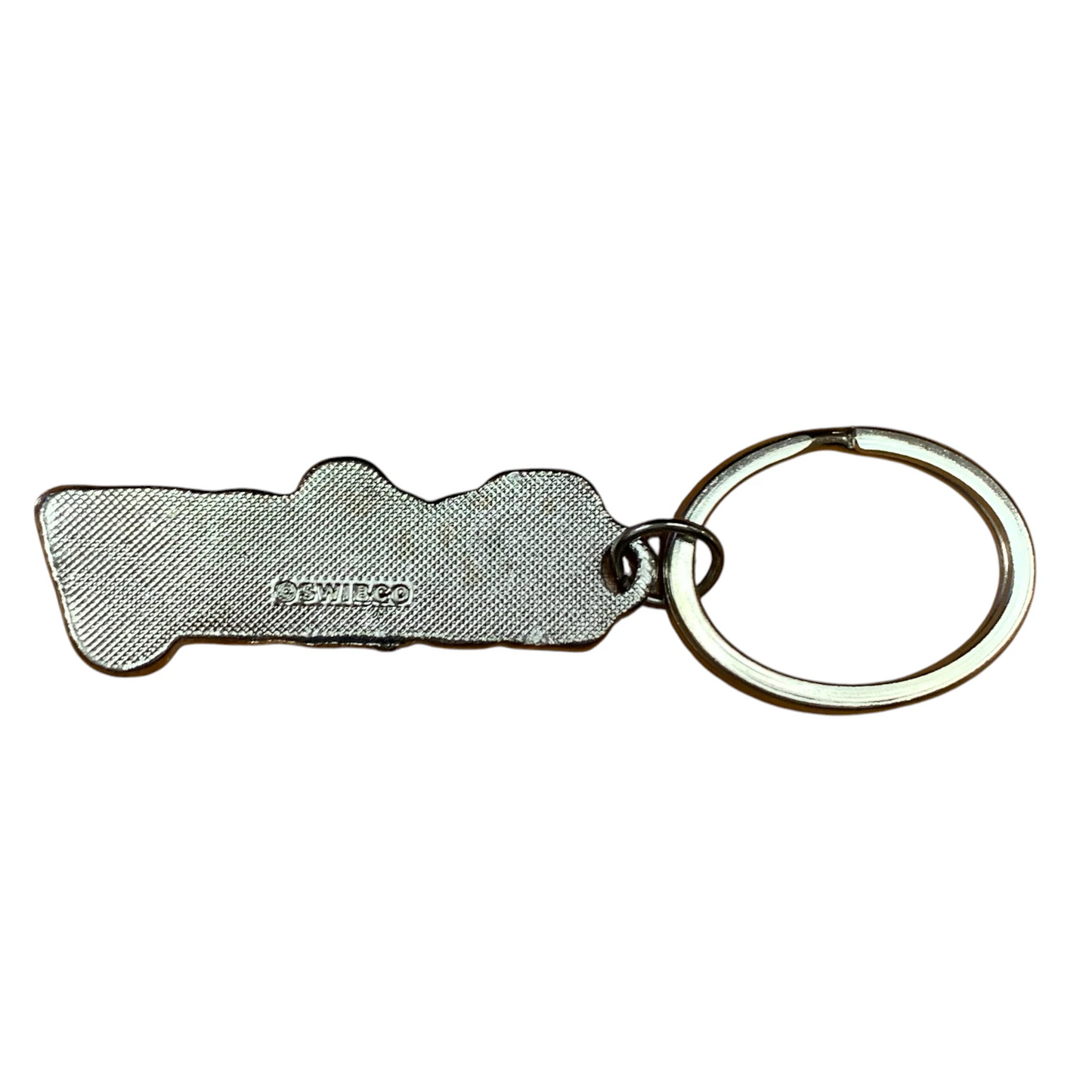 Metal Name Keychain Zachary (Navy)