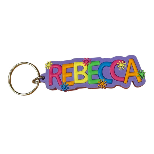 Colourful Name Keychain Rebecca