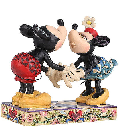 Mickey and Minnie Mouse Kissing Figurine