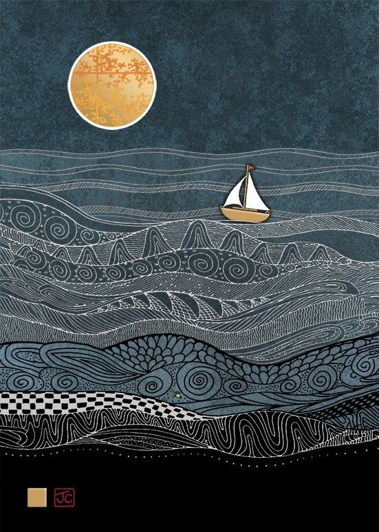 Bug Art Sea Boat Card