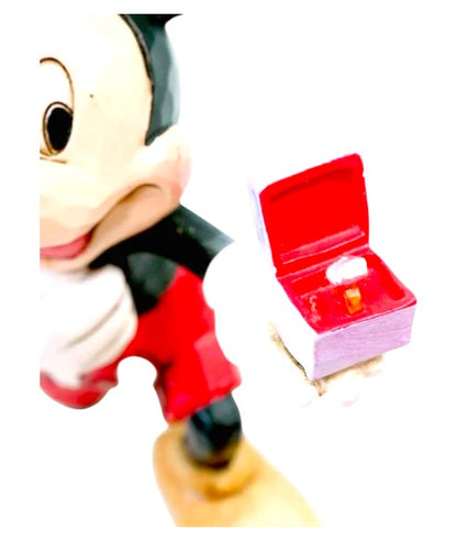 Mickey Proposing to Minnie Ring Dish