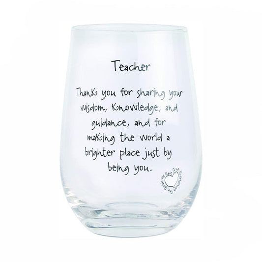 Teacher Wine Glass