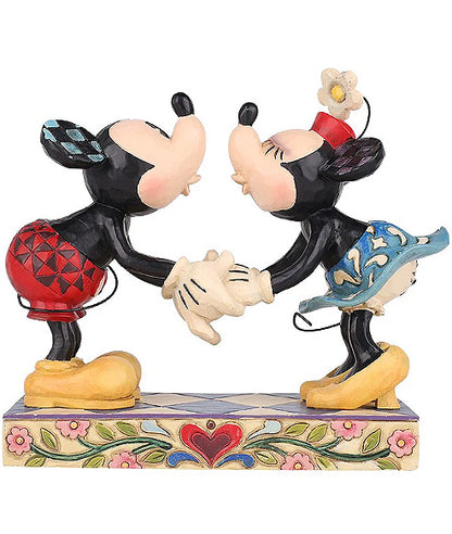 Mickey and Minnie Mouse Kissing Figurine