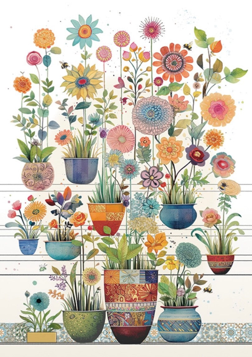 Bug Art Pots Display Card